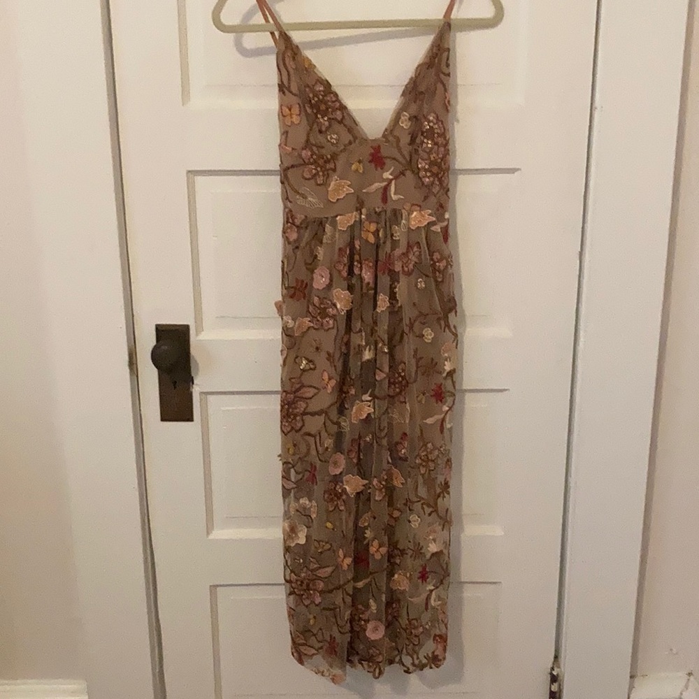 ForLove&Lemons Floral Embellished Dress